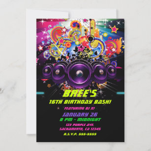 Invitation Urban Club Hip hop DJ Dancing Party