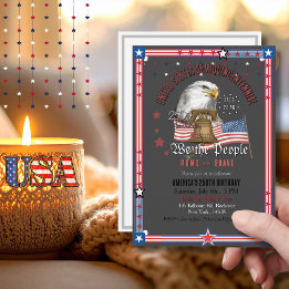 Invitation US 250 Anniversary We the People Eagle & Bell