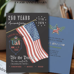 Invitation US 250 Patriotic We the People Patriotic