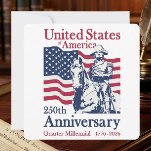 Invitation USA 250e anniversaire Semiquincentenaire 1776-2026
