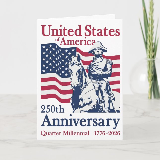Invitation USA 250th Anniversary Semiquincentennial 1776-2026 (Devant)