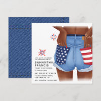 USA Denim Girl Graduation Party