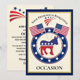 Invitation USA patriotique