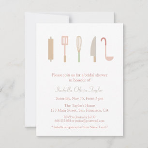 Invitation Ustensiles de cuisine de cuisine moderne pour la d