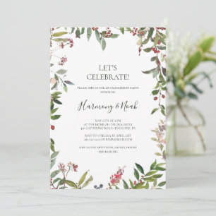 Invitation Vacances Chic Botanique Blanc Fêtons