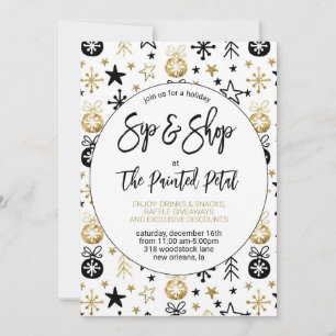 Invitation Vacances Sip and Shop