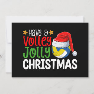 Invitation Vacances Volley Jolly Noël Volleyball