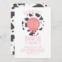 Vache Anniversaire Poster de animal Motif Adulte
