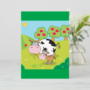 Invitation Vache Et Veau