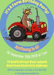 Invitations Faire Part Tracteur Zazzle Fr Invitations Faire Part Tracteur Zazzle Fr