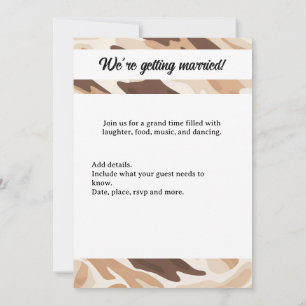 Invitation Vache mariage de ferme pourpre