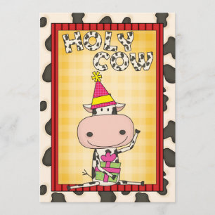 Invitation Vache sainte - fête de remise des diplômes