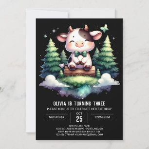 Invitation Vache sur mesure Farmyard Anniversaire