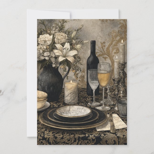 Invitation Vaches marbrées | Terre élégante (Devant)