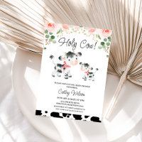 Vaches roses florales Saint-Vache Baby shower