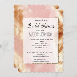 Invitation Vachette blanche Brown rose occidentale