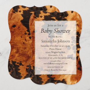 Invitation Vachette Brown occidentale