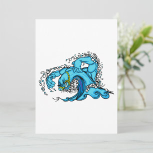 Invitation Vague de natation