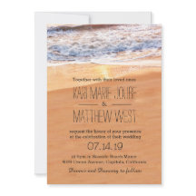 Vagues d'or de mariage de plage Décontractée