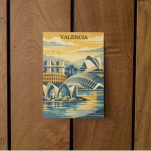 Invitation Valence Espagne Vintage - Minimaliste Coloré