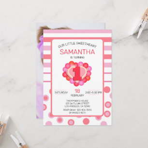 Invitation Valentine Anniversaire de enfant avec Modèle photo