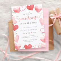 Valentine coeur amoureuse Baby shower fille