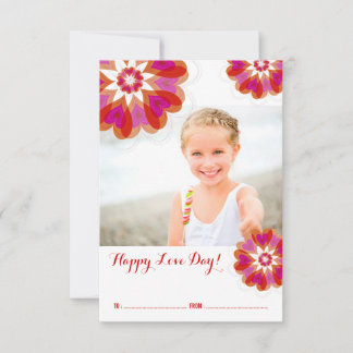 Invitation Valentine Flower Love Classe Saint Valentin