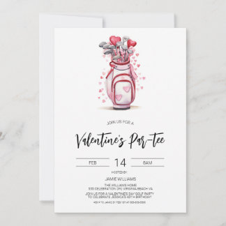 Invitation Valentine Golf Invitation, Valentine's Golfing