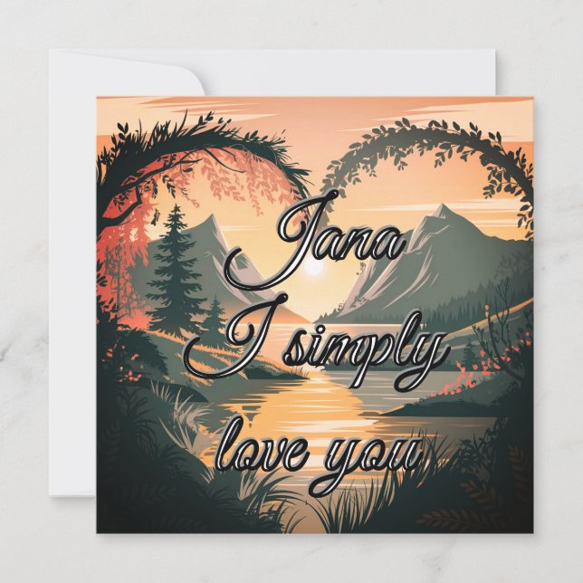 Invitation Valentine's Day card (Devant)