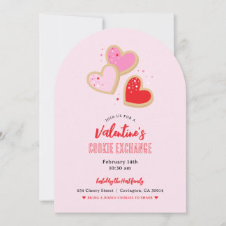 Invitation Valentine's Day Cookie Exchange Party