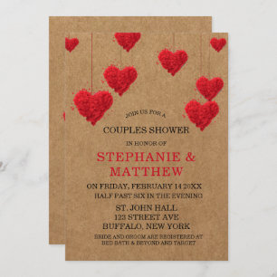 Invitation Valentine's Day Couples Douche