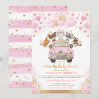 Valentines d'or rose - Voiture de bois par Baby sh