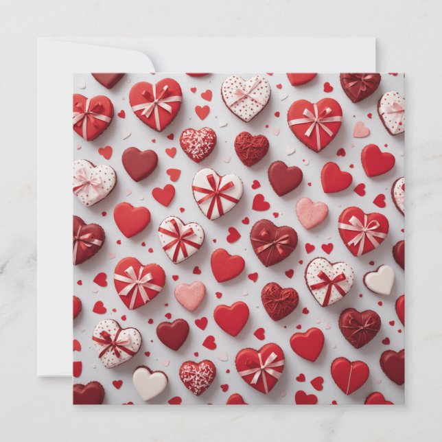 Invitation Valentines jour papeterie mignonne (Devant)