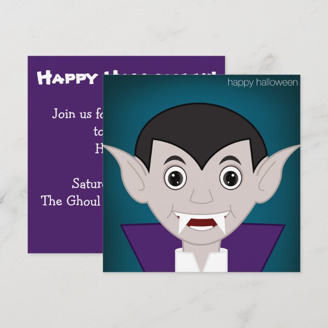 Invitation Vampire (Devant / Derrière)