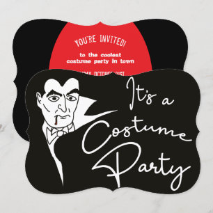 Invitation Vampire Halloween Costume Party