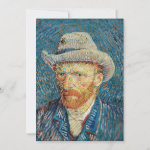 Invitation Van Gogh - Autoportrait avec un Casquette gris