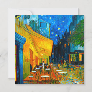 Invitation Van Gogh Café Terrace at Night