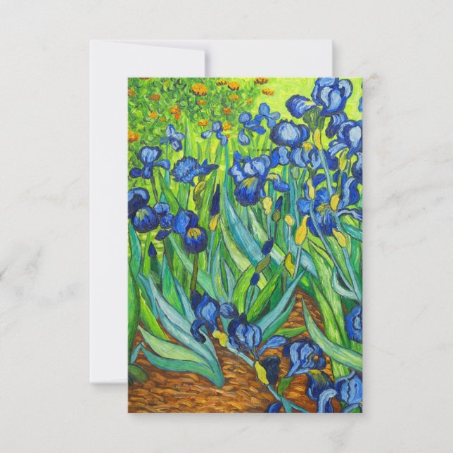 Invitation Van Gogh Irises (Devant)