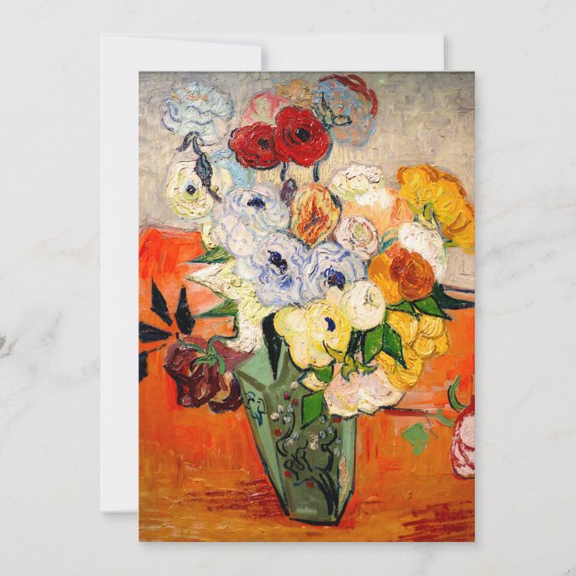 Invitation Van Gogh Roses and Anemones (Devant)