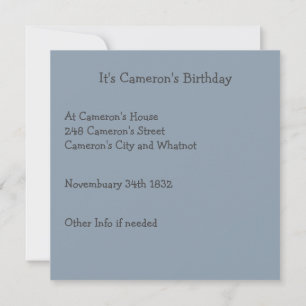 Invitation van Gogh Starry Night Over the Rhone Party Objets