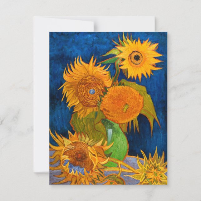 Invitation Van Gogh Sunflowers (Devant)