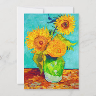 Invitation Van Gogh Sunflowers