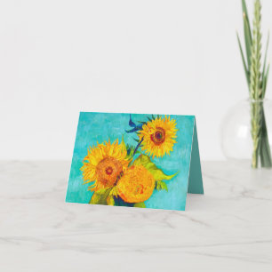 Invitation Van Gogh Sunflowers 