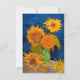 Invitation Van Gogh Sunflowers