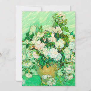 Invitation Van Gogh White Roses