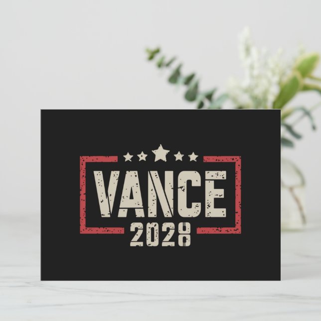 Invitation Vance 2028 Président de la campagne électorale Dra (Debout devant)