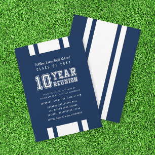 Invitation Variété de couleur modifiable 10 ans Classe Réunio