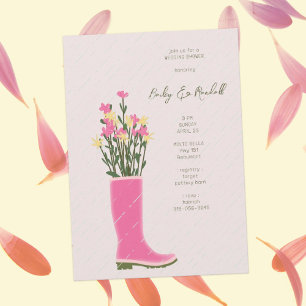 Invitation Vase de démarrage en caoutchouc rose Fête des ma