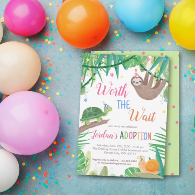 Invitation Vaut la peine d'attendre l'invitation de la partie (Créateur téléchargé)