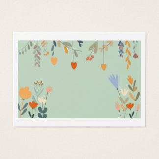 Invitation vectorielle avec fleurs et cœurs